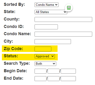 Screenshot of Fannie Mae's Loan Limit GeoCoder